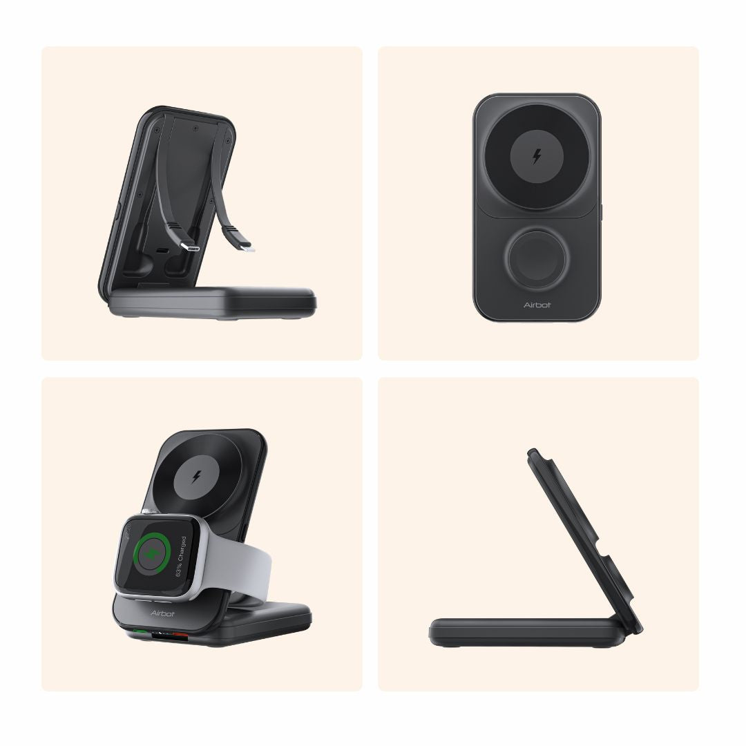 Airbot Magnetic Power Bank 8000mAh with Foldable Stand