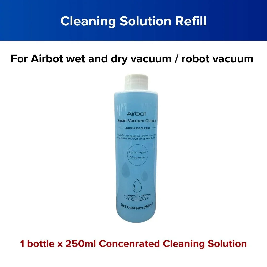 Airbot cleaning solution refill for X40 vacuum parts with 250ml concentrated formula for efficient cleaning