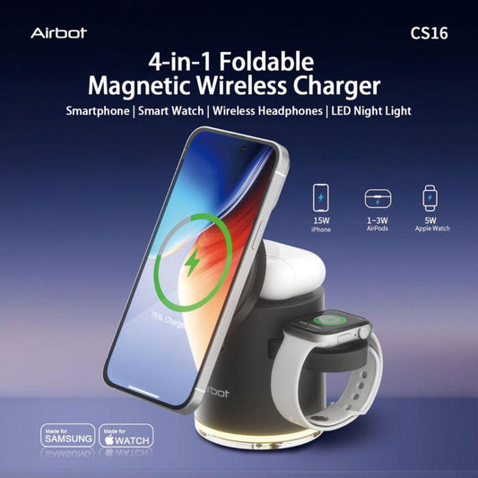 Airbot SingaporeCS16 Magnetic Wireless Charging StationAirbot CS16
