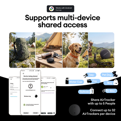 Airbot Anergy Tracker Tag AT20D Find Hub Adroid