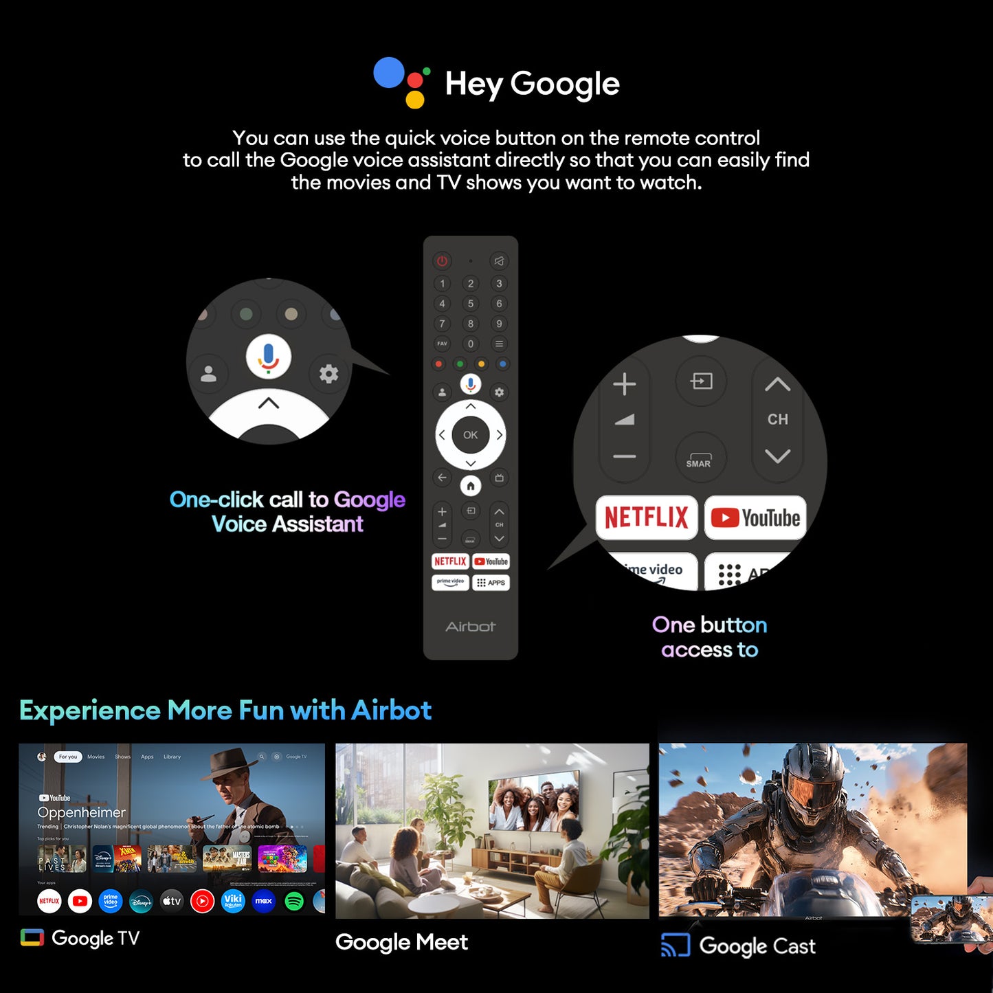 [New Launch] Airbot Quantum Dot Mini-LED | M55 Ultra | AI Google TV