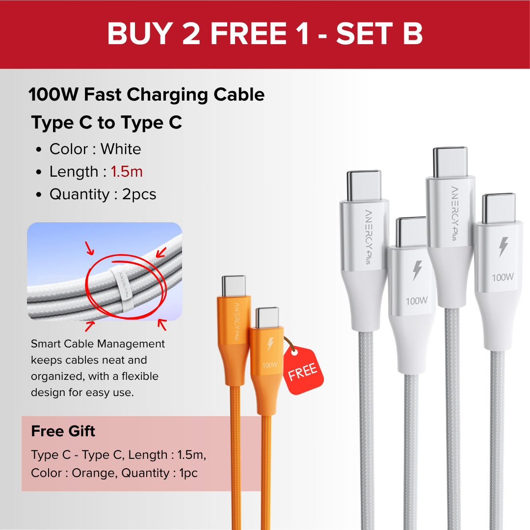 Airbot CTC100 | Fast Charging Cable 100W Type-C To Type-C