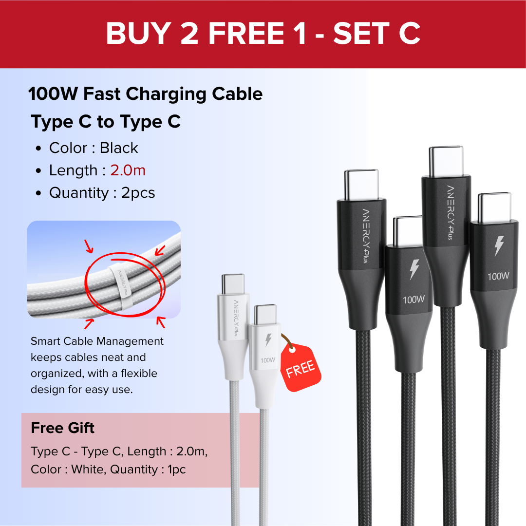 Airbot CTC100 | Fast Charging Cable 100W Type-C To Type-C