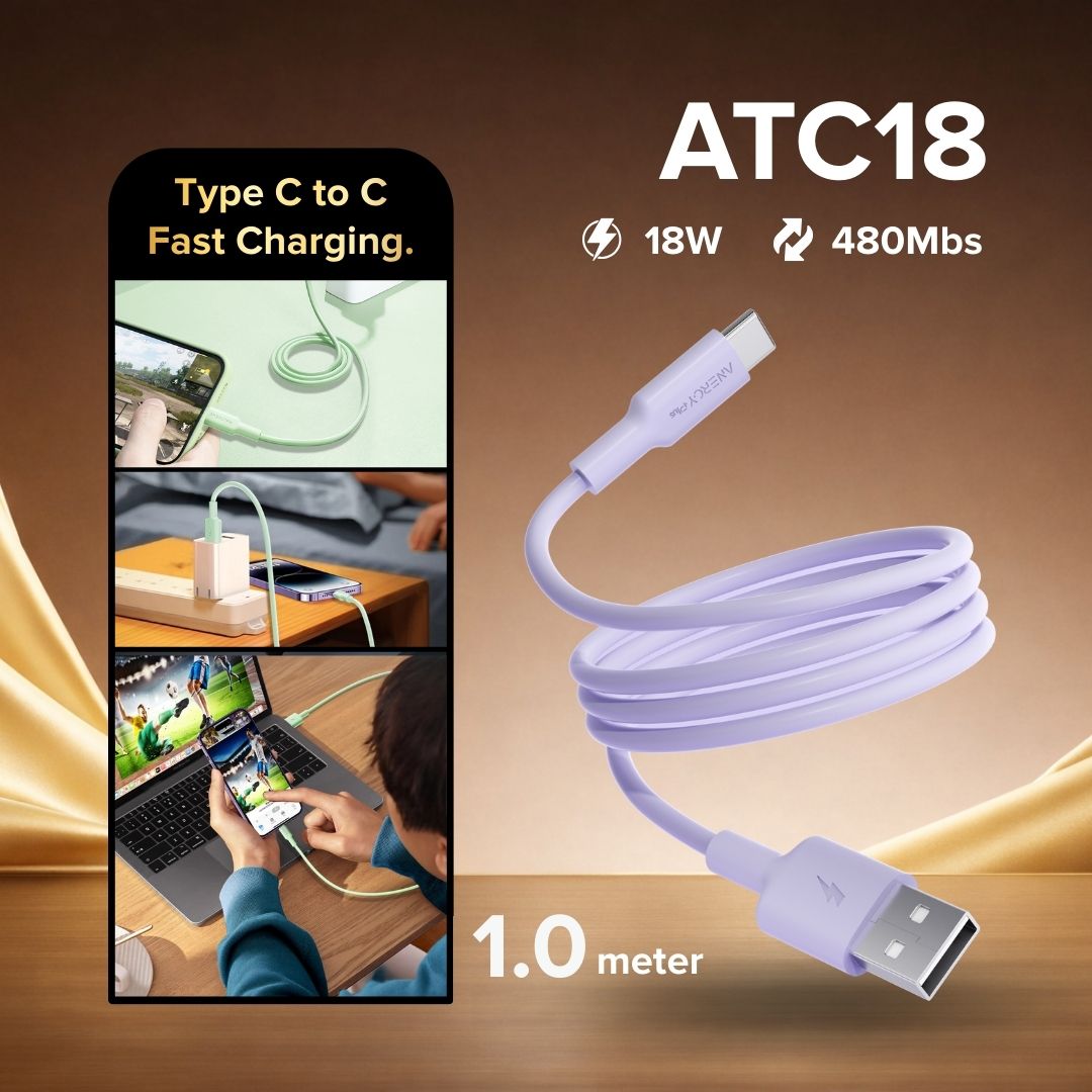 Airbot ATC18 Fast Charging Cable 18W USB-A to Type-C