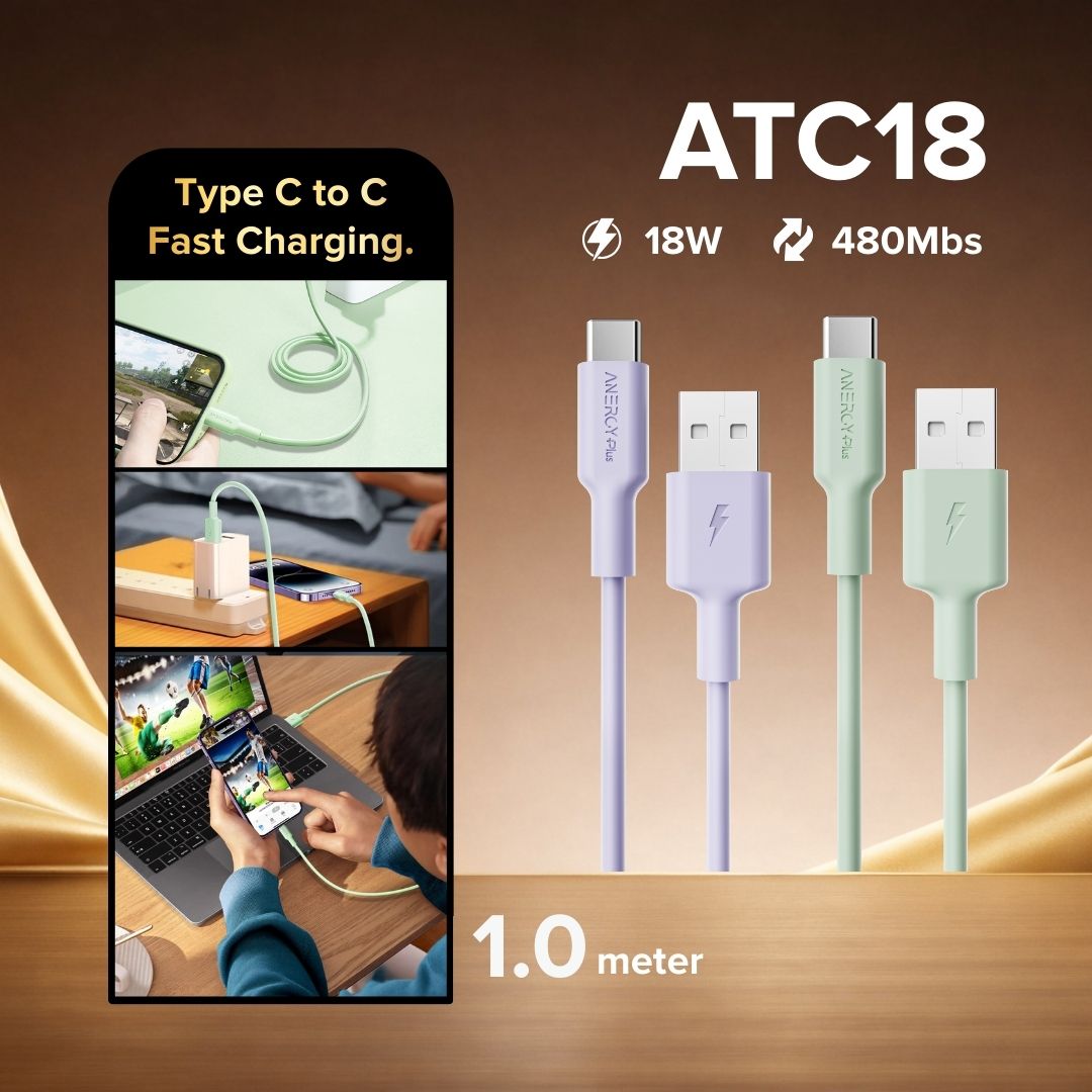 Airbot ATC18 Fast Charging Cable 18W USB-A to Type-C