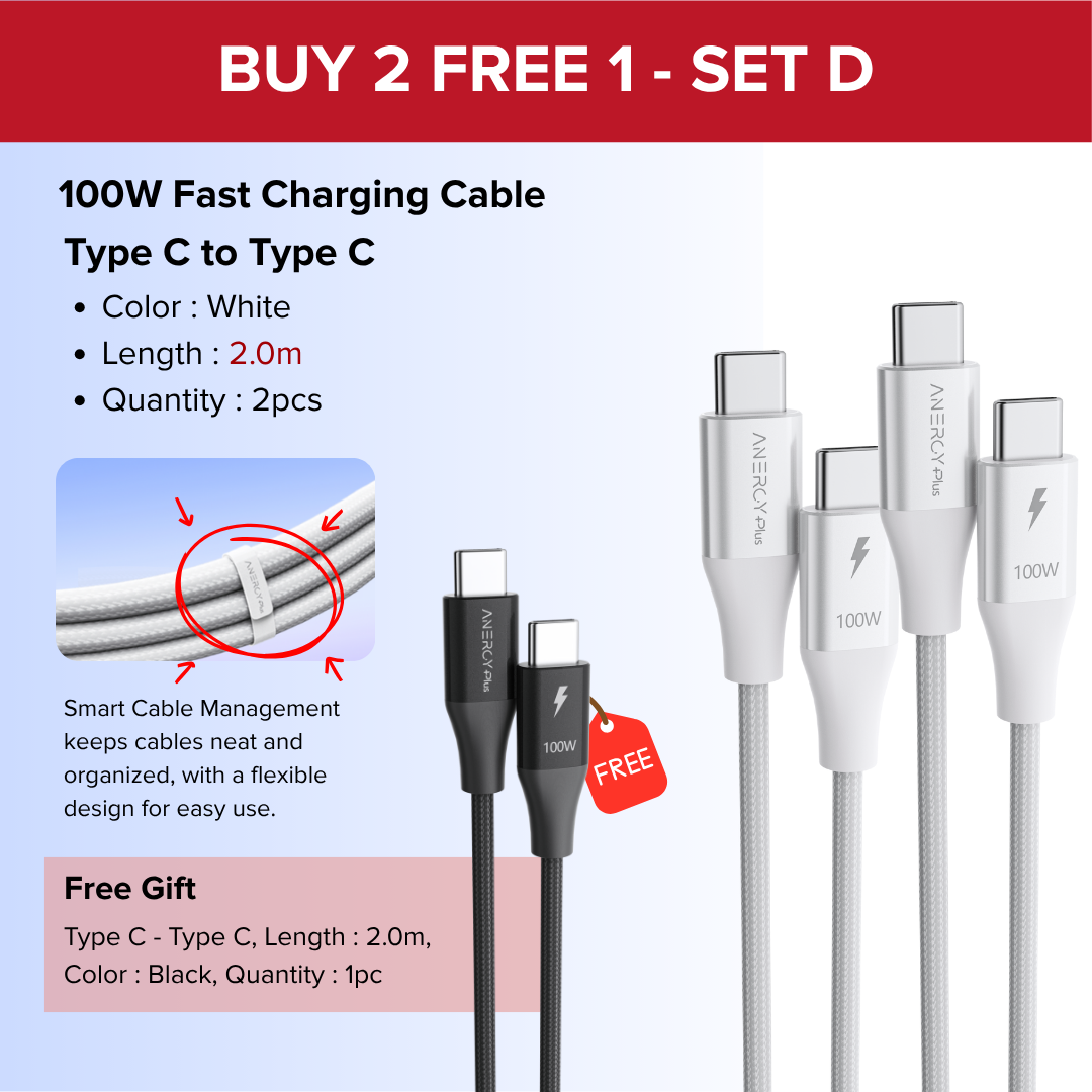 Airbot CTC100 | Fast Charging Cable 100W Type-C To Type-C