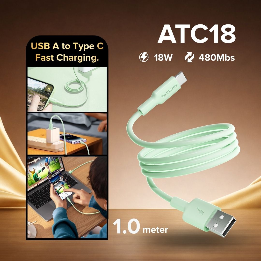 Airbot ATC18 Fast Charging Cable 18W USB-A to Type-C