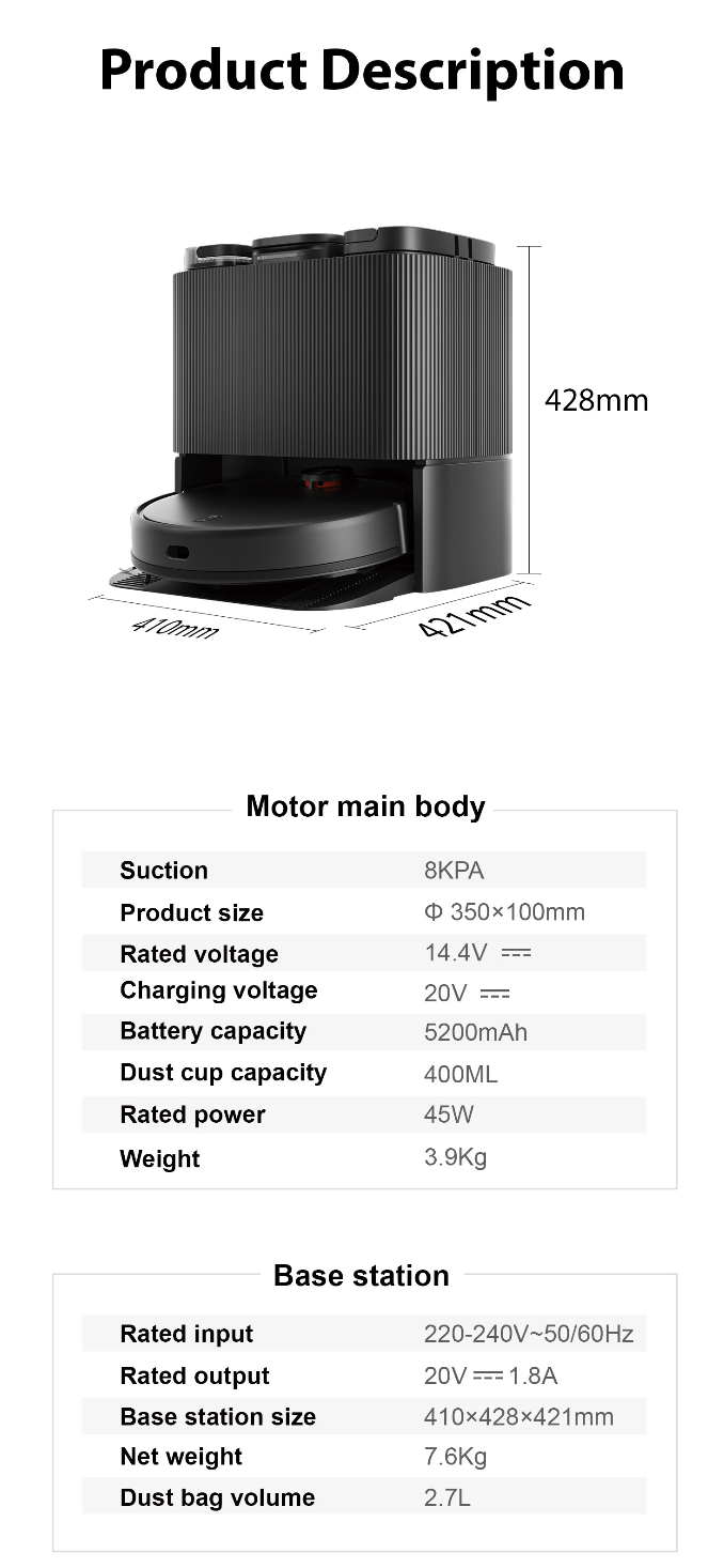 Airbot Robotic Vacuum L108S Pro Ultra