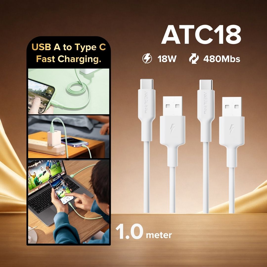 Airbot ATC18 Fast Charging Cable 18W USB-A to Type-C