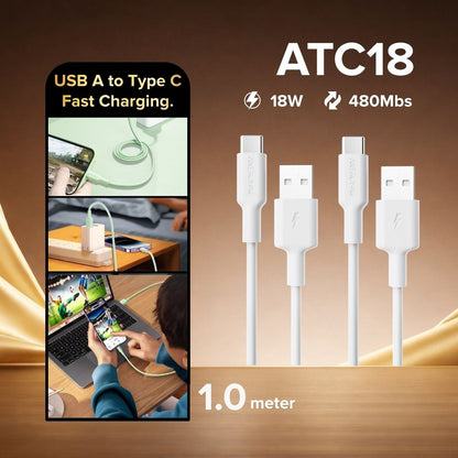 Airbot ATC18 Fast Charging Cable 18W USB-A to Type-C