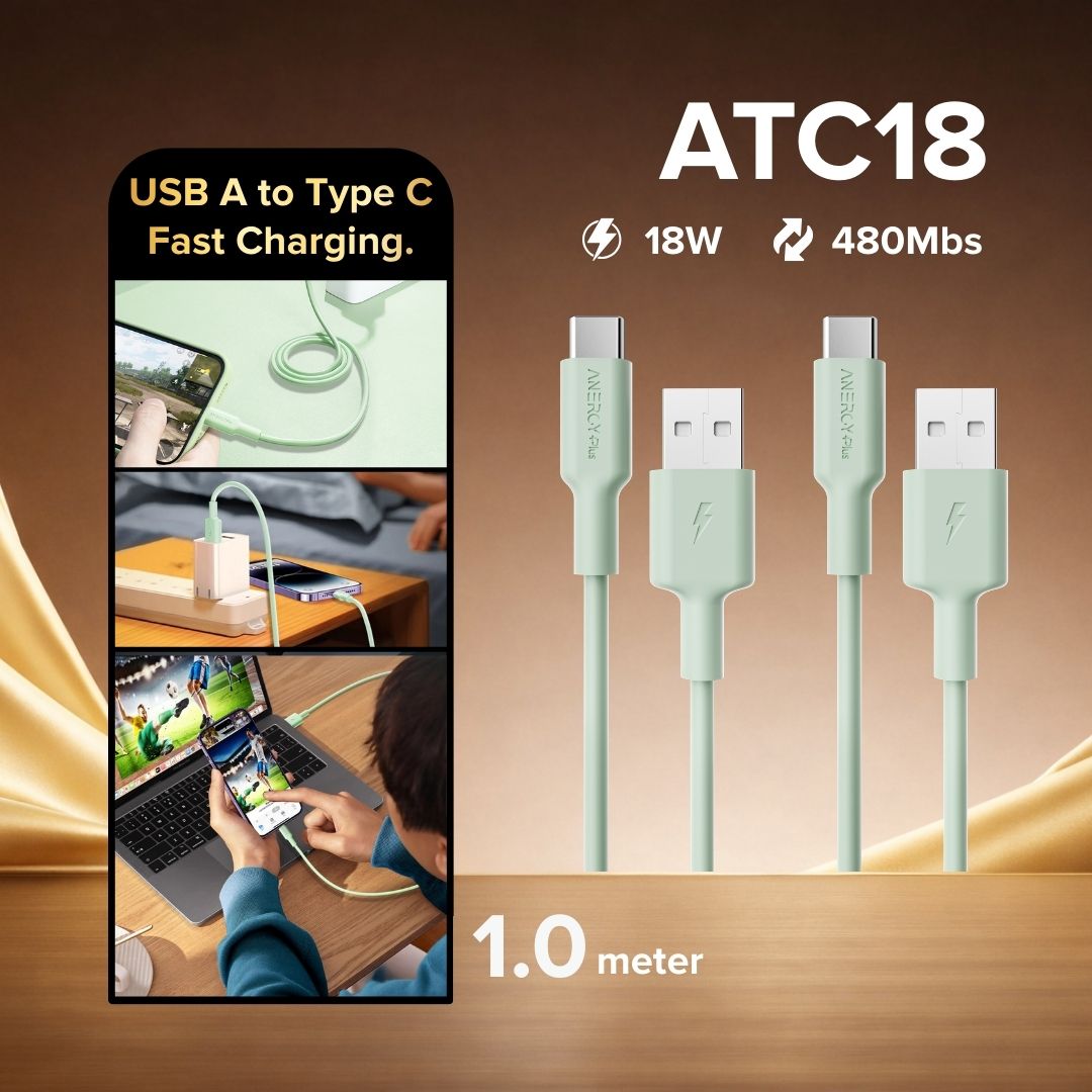 Airbot ATC18 Fast Charging Cable 18W USB-A to Type-C