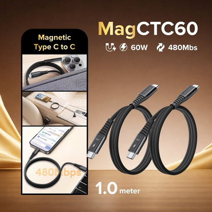 Airbot CTC60 Magnetic Fast Charging Cable 60W Type-C to Type-C