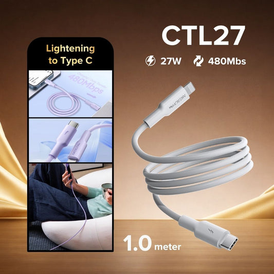 Airbot CTL27 Fast Charging Cable 27W Type-C to Lightning