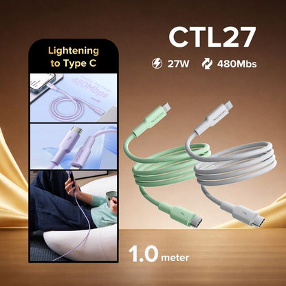 Airbot CTL27 Fast Charging Cable 27W Type-C to Lightning