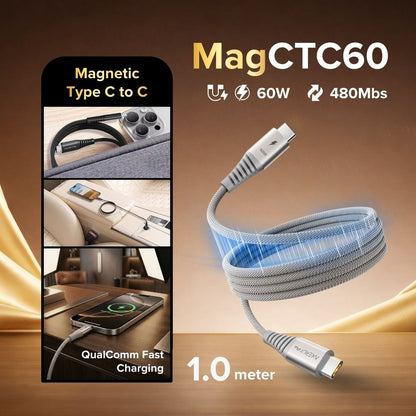 Airbot CTC60 Magnetic Fast Charging Cable 60W Type-C to Type-C