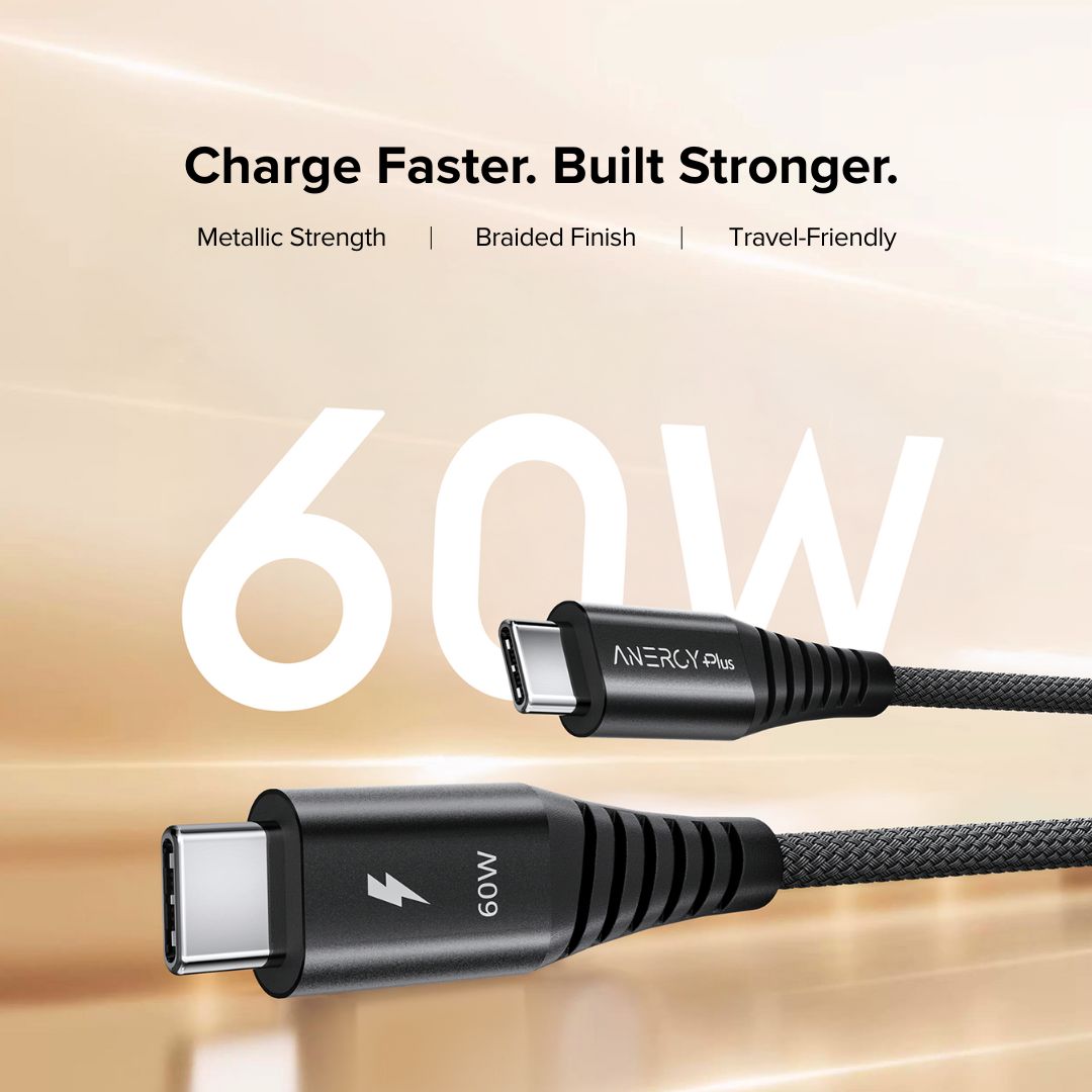 Airbot CTC60 Magnetic Fast Charging Cable 60W Type-C to Type-C