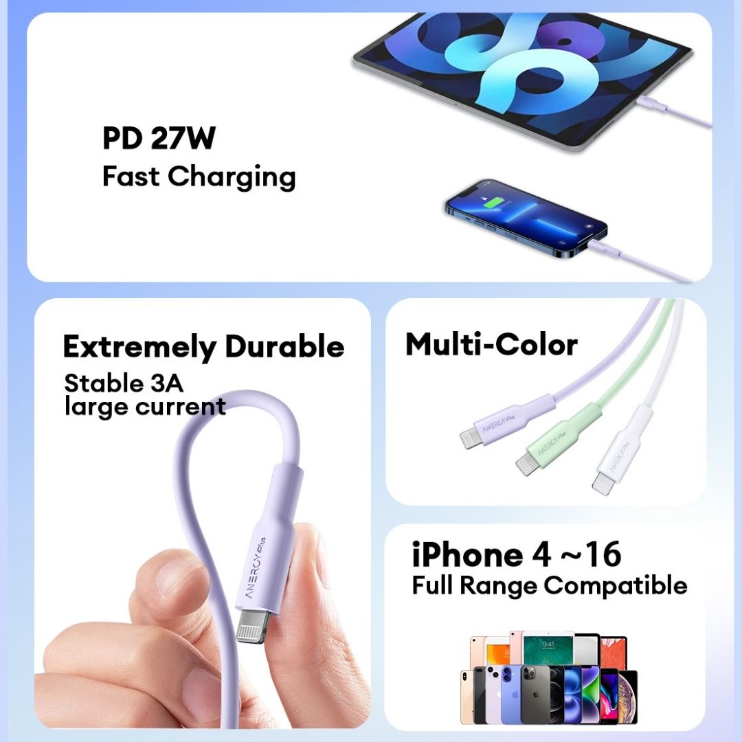 Airbot CTL27 Fast Charging Cable 27W Type-C to Lightning