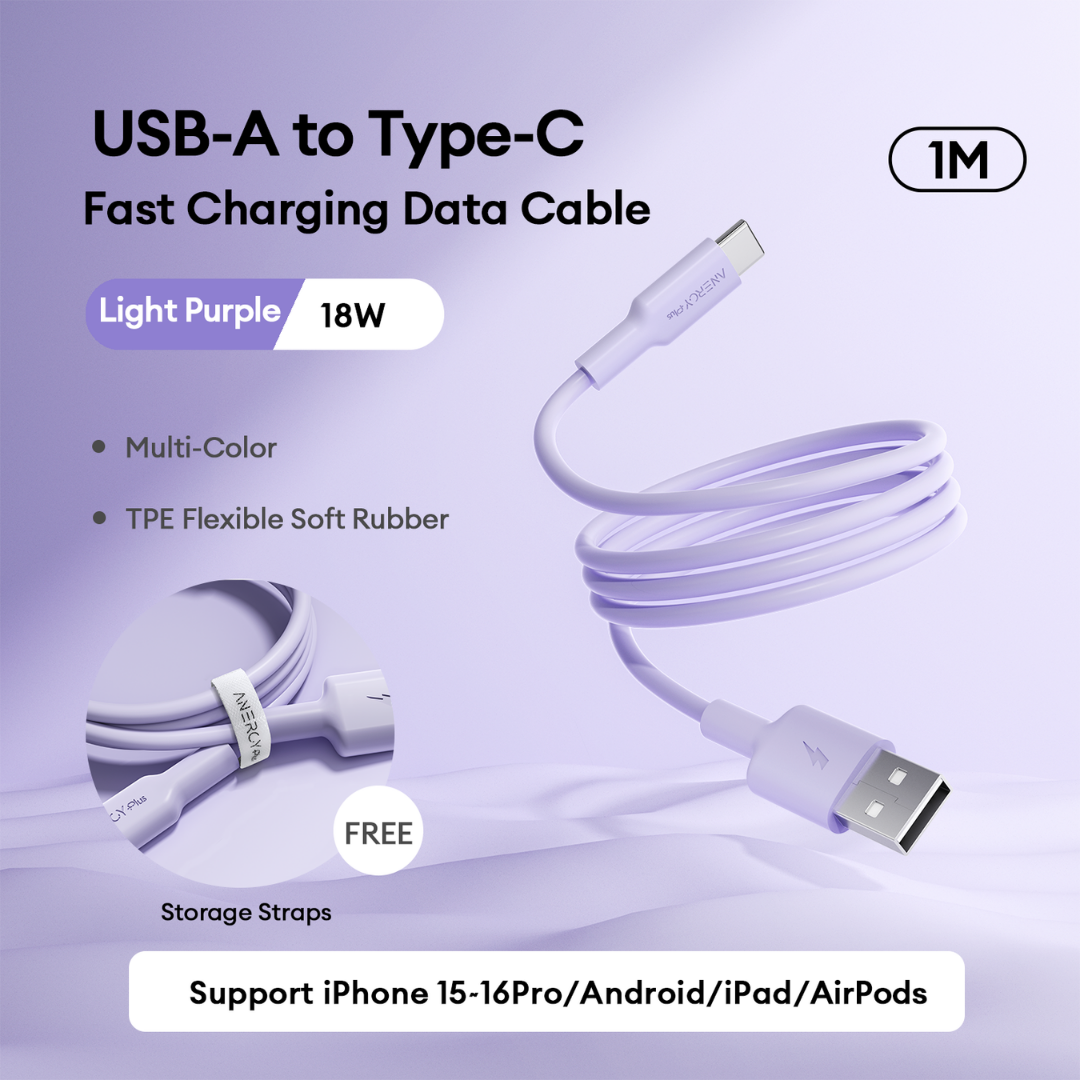 Airbot ATC18 Charging Cable 18W USB-A to Type-C