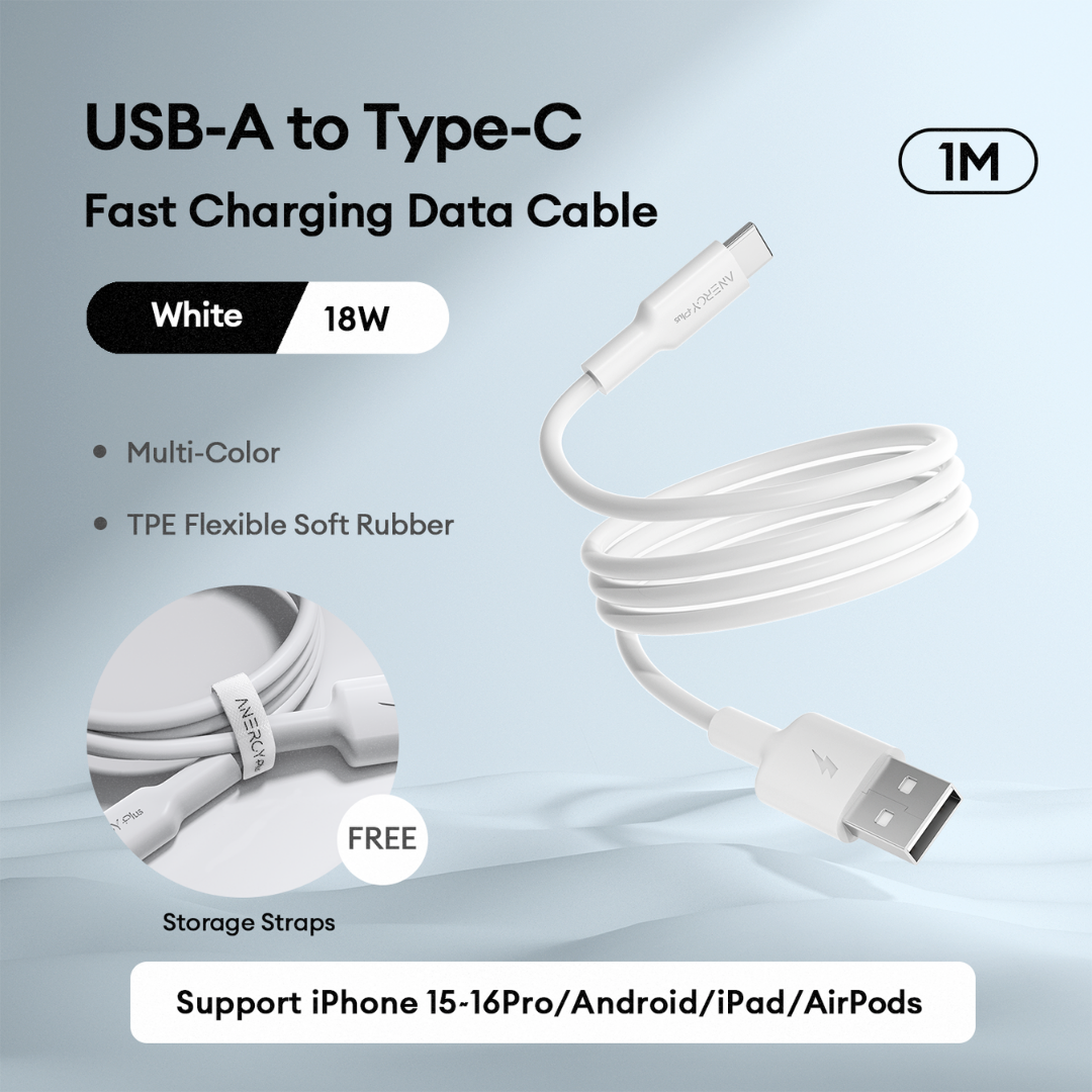 Airbot ATC18 Charging Cable 18W USB-A to Type-C