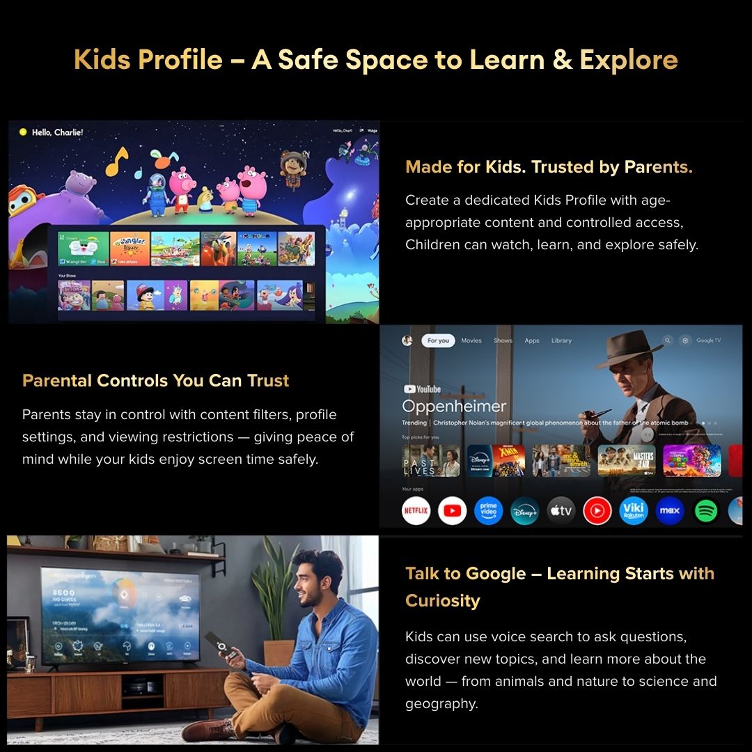 Airbot Quantum Dot Ultra | QLED AI-PQ | Google TV | Q65 Ultra