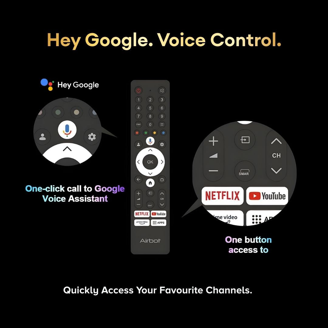 Airbot Quantum Dot Ultra Mini-LED | AI Google TV | M55 Ultra