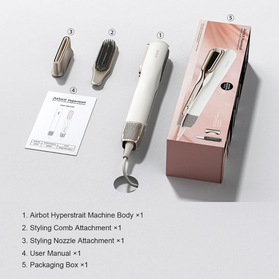 Airbot Aria HyperStrait | Plasma Care | Hair Tip Drying | Straightening