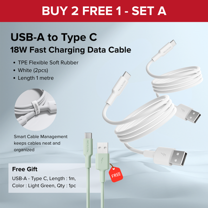Airbot ATC18 Charging Cable 18W USB-A to Type-C