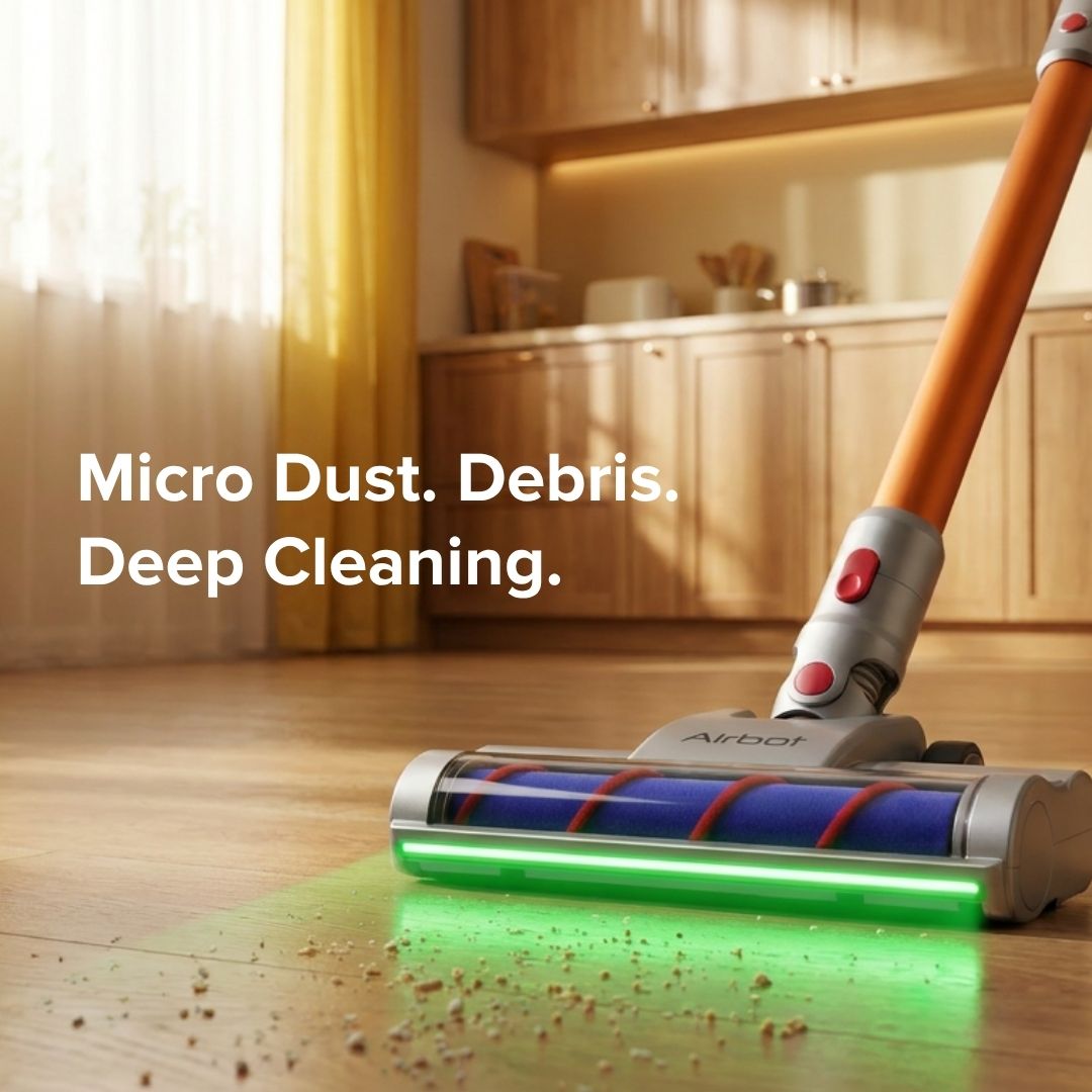 Airbot Hypersonics Max Detect | Water Tank + Spinning Mop | Pets Fur Deep Cleaning
