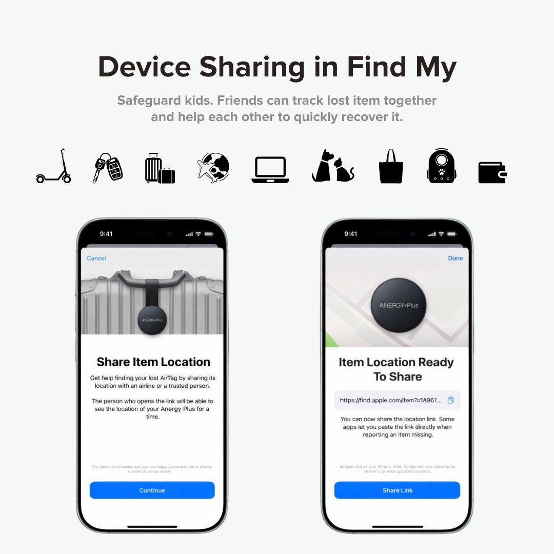 Airbot Anergy Tracker Tag AT20 Apple Findymy Device