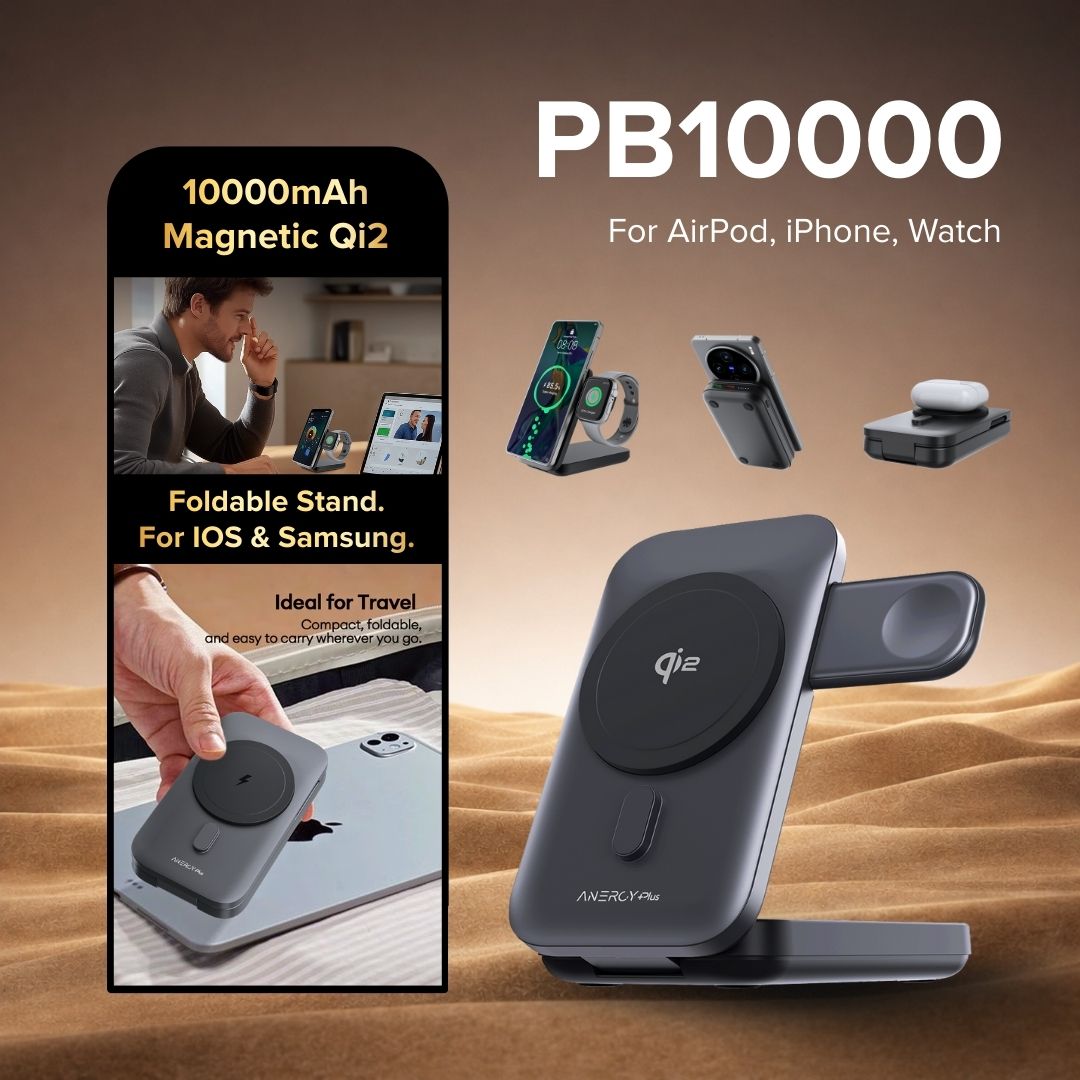 [ Pre-Order ] Airbot Power Bank 10000mAh with Magnetic Wireless Charging