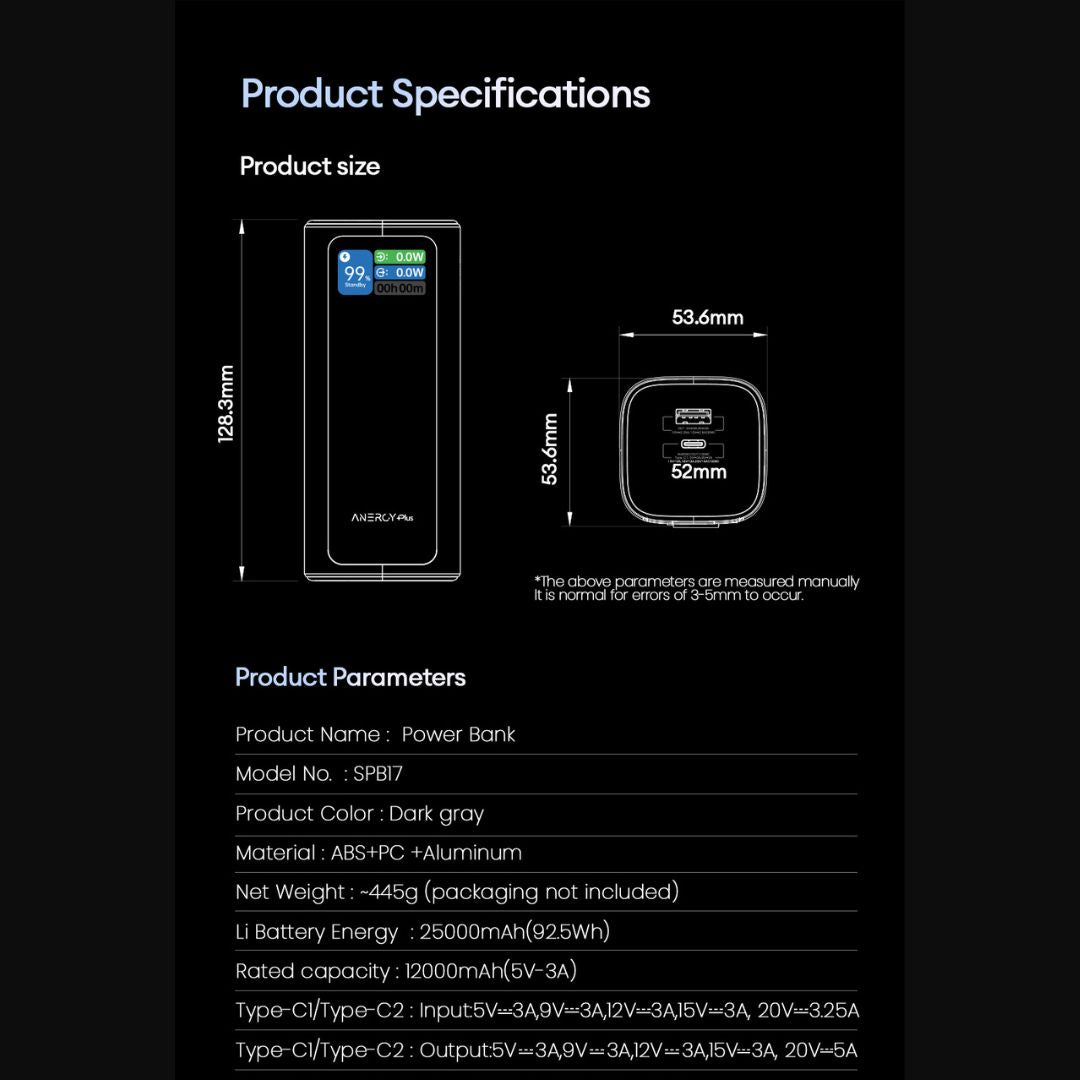 [ Pre-order ] Airbot Anergy Powerbank SPB17