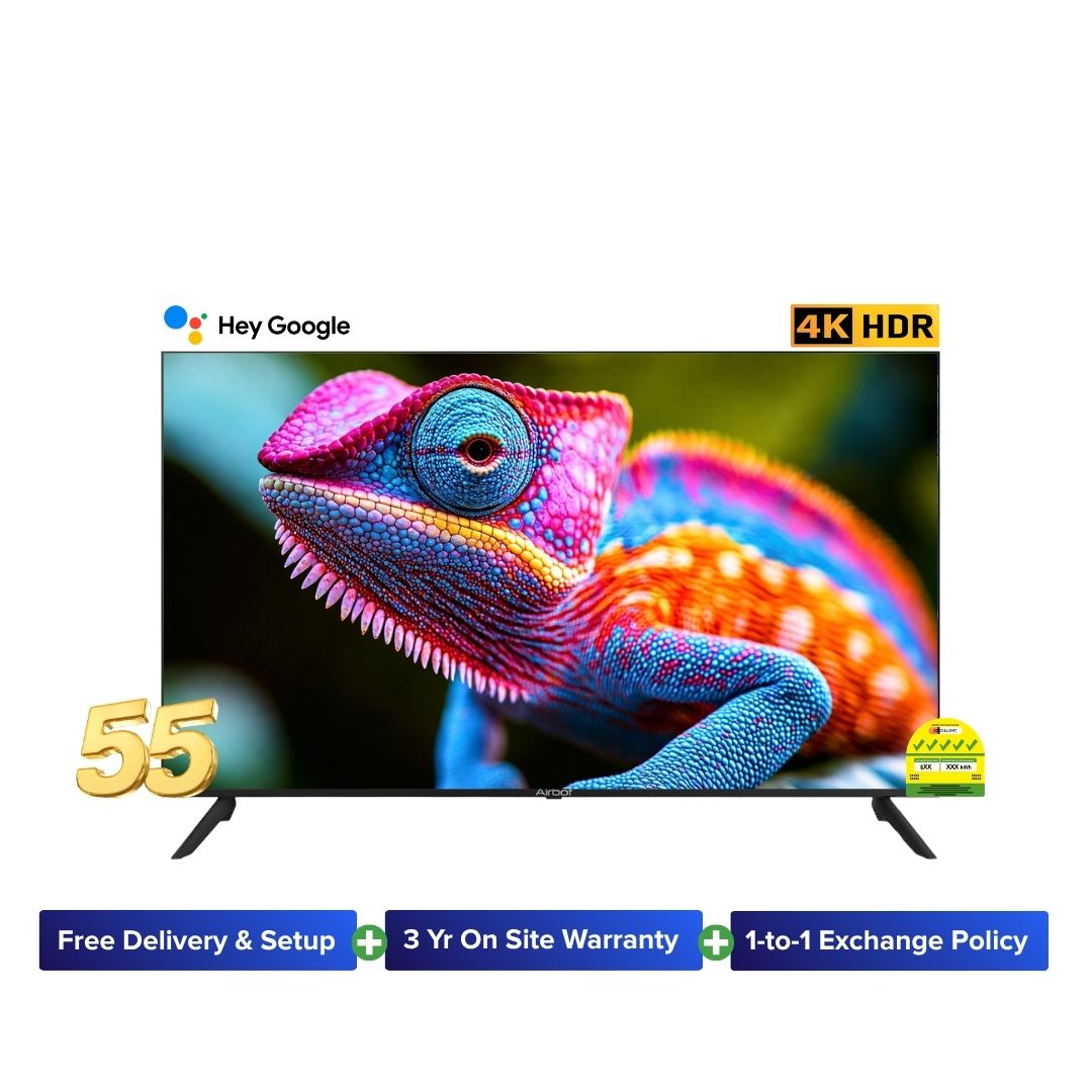 Airbot Quantum Dot Ultra | QLED AI-PQ | Google TV | Q55 Ultra