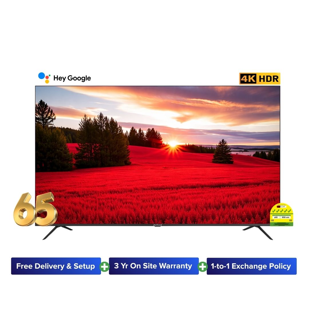 Airbot Quantum Dot Ultra | QLED AI-PQ | Google TV | Q65 Ultra