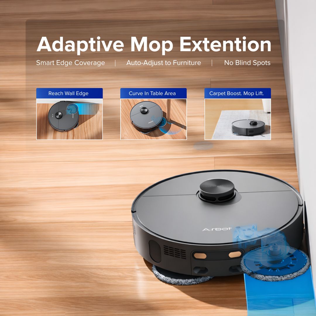 Airbot L50 Master | 23000Pa | Mijia APP | Tangle-Free Spiral Brush | Mop Lift | Mop Arm Extension