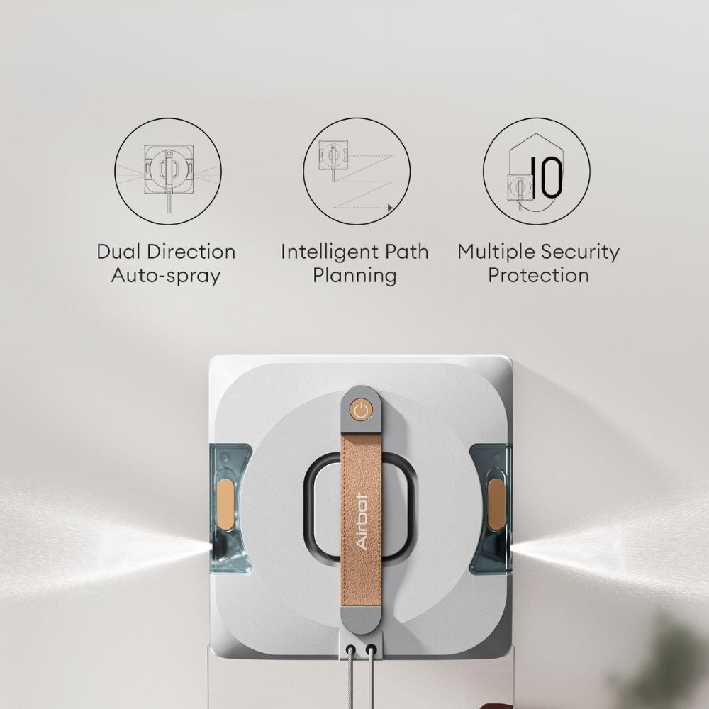 Airbot W3 Automatic Window Robot Cleaner | 11,000Pa Suction Power Anti ...