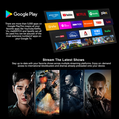 Airbot Singapore 4K mini LED TV Singapore showing multiple streaming apps and popular shows on screen