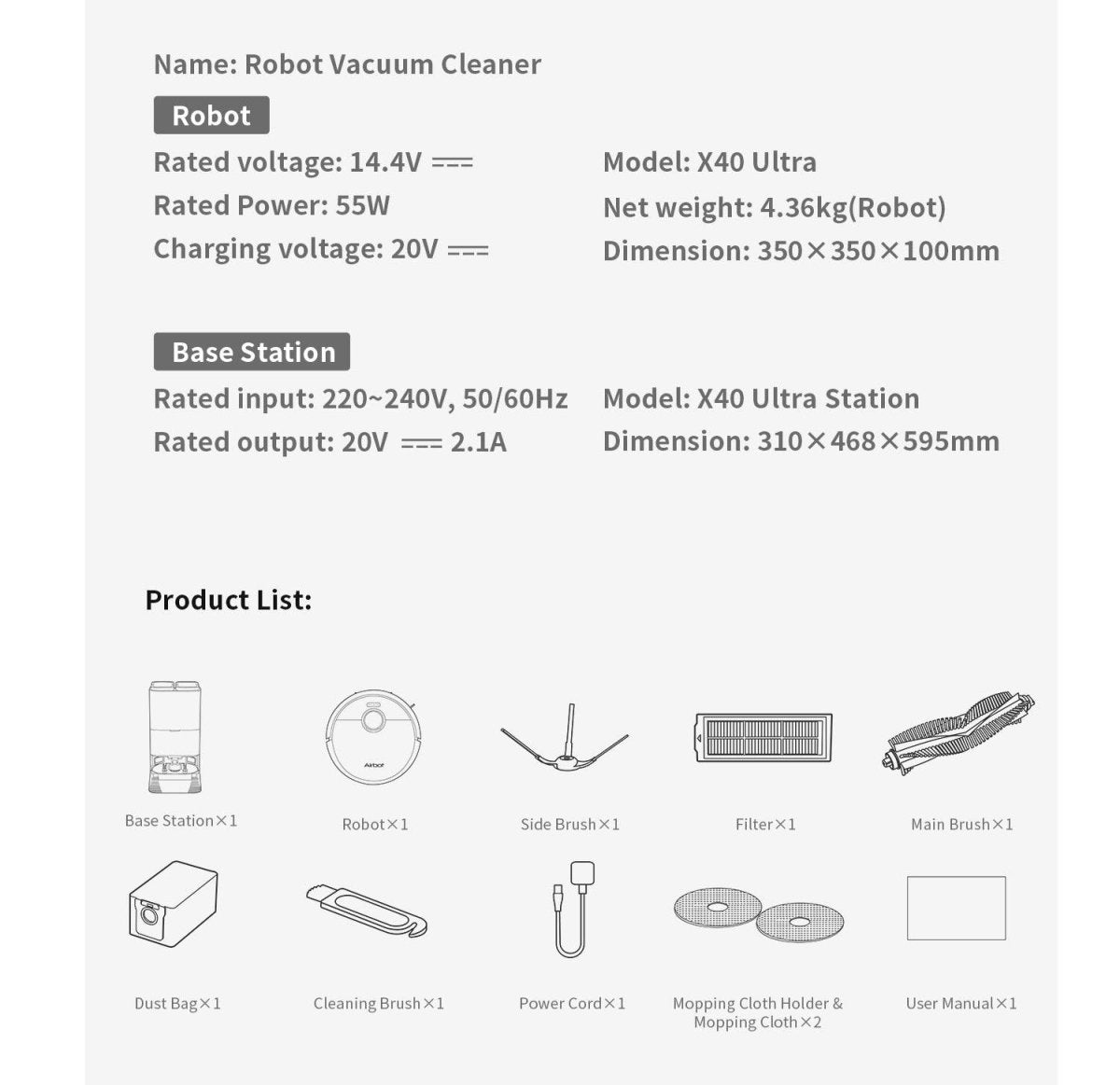 Airbot X40 Ultra AI robot vacuum Singapore with advanced features for efficient cleaning