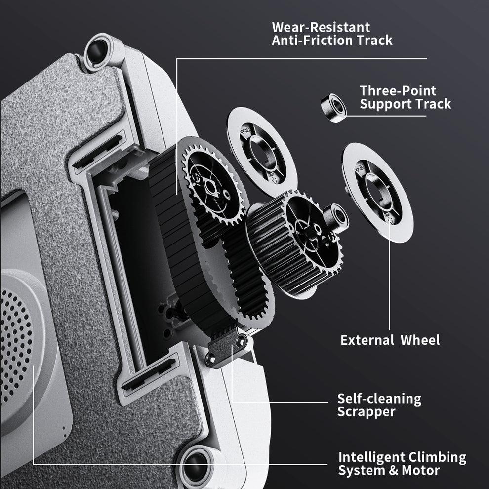 Airbot W3 Automatic Window Robot Cleaner | 11,000Pa Suction Power Anti ...