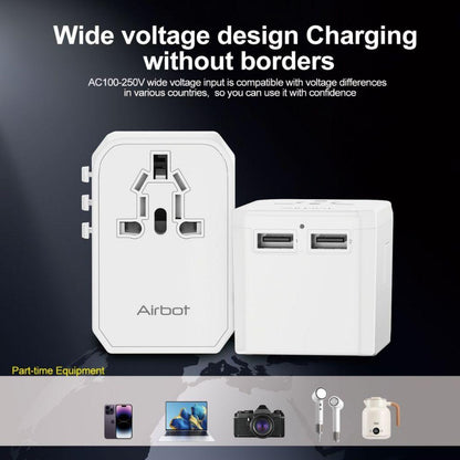 Airbot SingaporeAirbot 308MAX Universal Travel Plug Adapter 45W International Worldwide Multi Adapter with USB + Type - C PDAir - 308 MAX