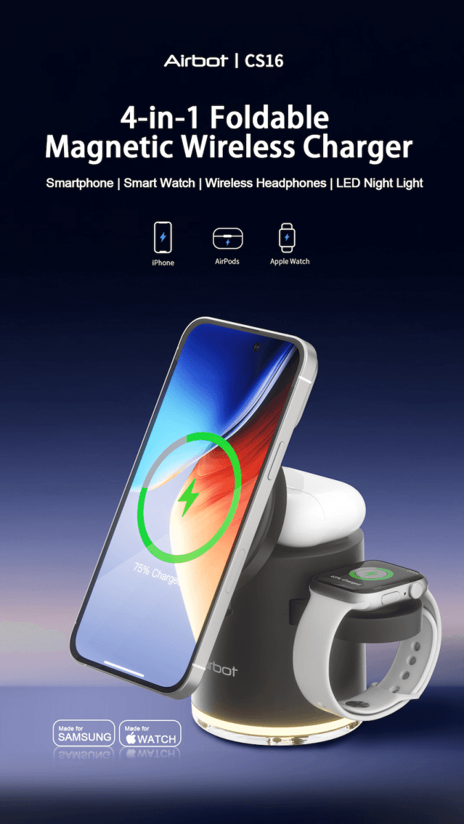 Airbot SingaporeCS16 Magnetic Wireless Charging StationAirbot CS16