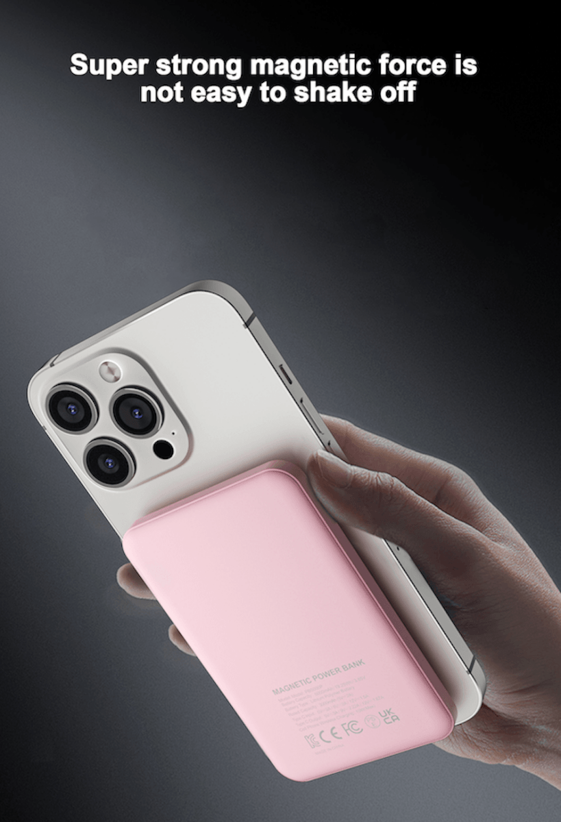 Airbot SingaporePower Bank 5000mAh with Magnetic Wireless ChargingPB5000 - Black