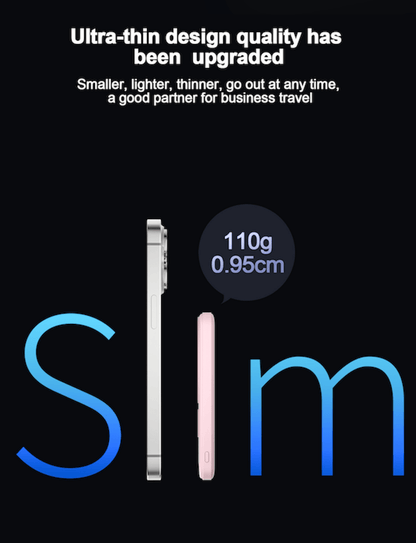 Airbot SingaporePower Bank 5000mAh with Magnetic Wireless ChargingPB5000 - Black