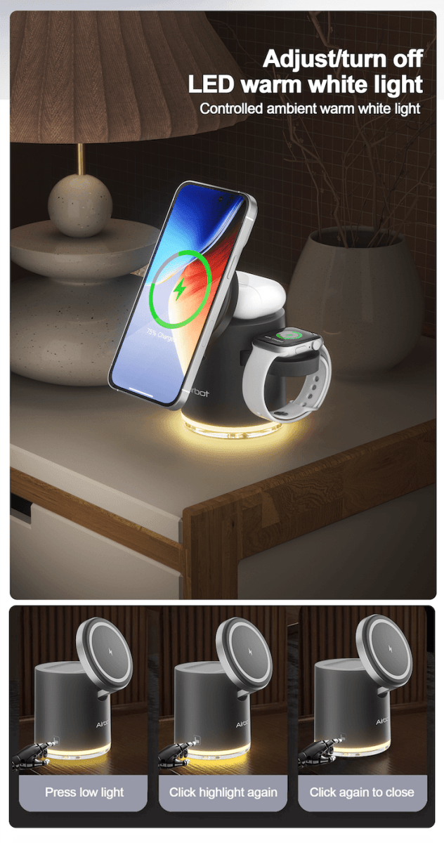 Airbot SingaporeCS16 Magnetic Wireless Charging StationAirbot CS16