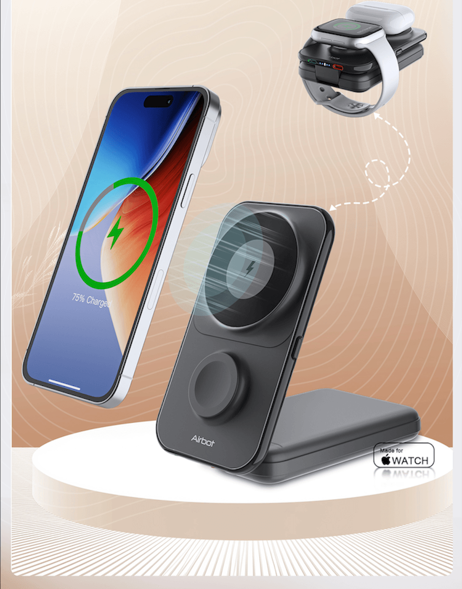 Airbot SingaporePower Bank 8000mAh with Magnetic Wireless ChargingPower Bank 8000