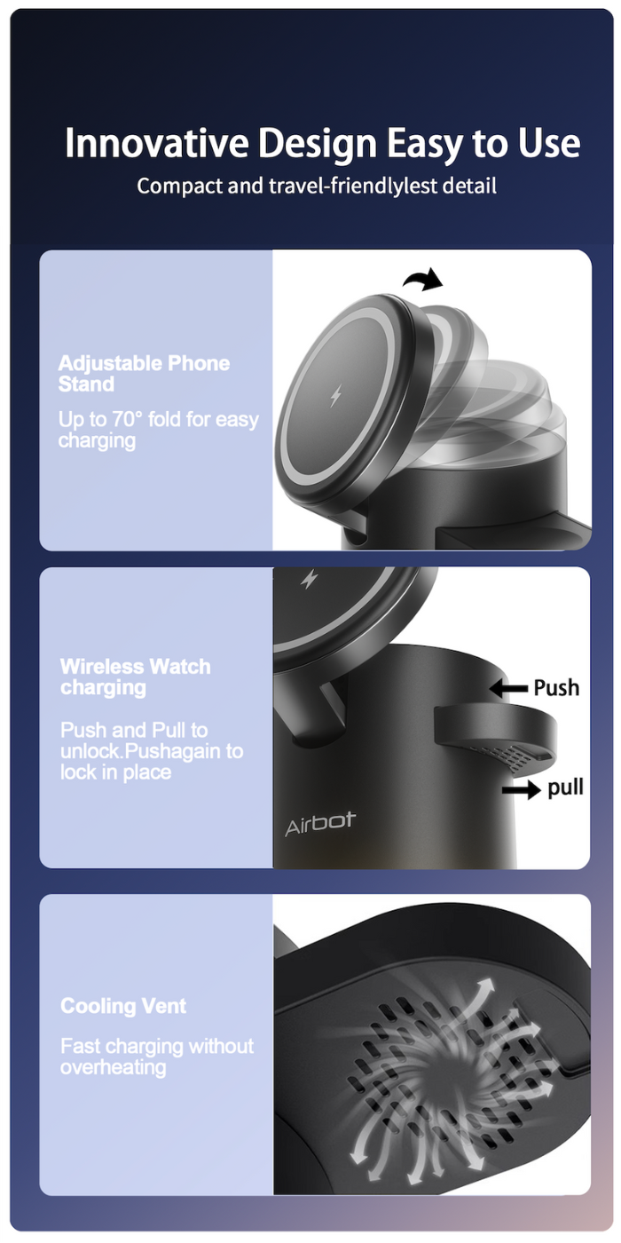 Airbot CS16 Magnetic Wireless Charging Station